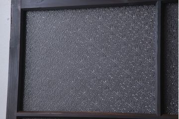 和製アンティーク　レトロな古い木のガラス戸4枚セット