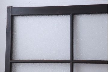 和製アンティーク　レトロな古い木のガラス戸4枚セット