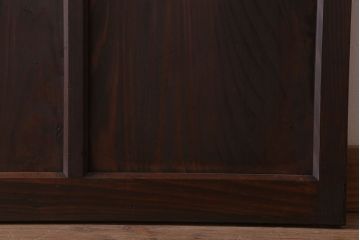 和製アンティーク　レトロな古い木のガラス戸4枚セット