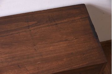 アンティーク家具　鉄脚付き!古い桐箪笥ローボード(2)