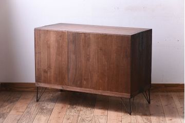 アンティーク家具　鉄脚付き!古い桐箪笥ローボード(2)