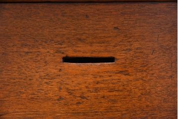 アンティーク雑貨　総欅材　明治〜大正期　アンティーク銭箱
