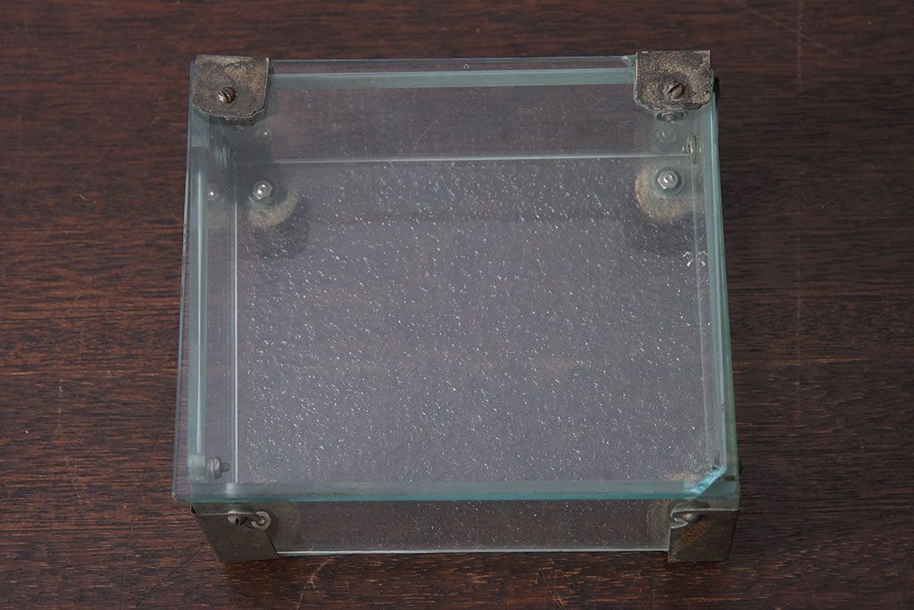 アンティーク雑貨　和製アンティーク　昭和レトロ　ガラス製小物入れ