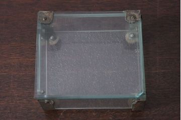 アンティーク雑貨　和製アンティーク　昭和レトロ　ガラス製小物入れ