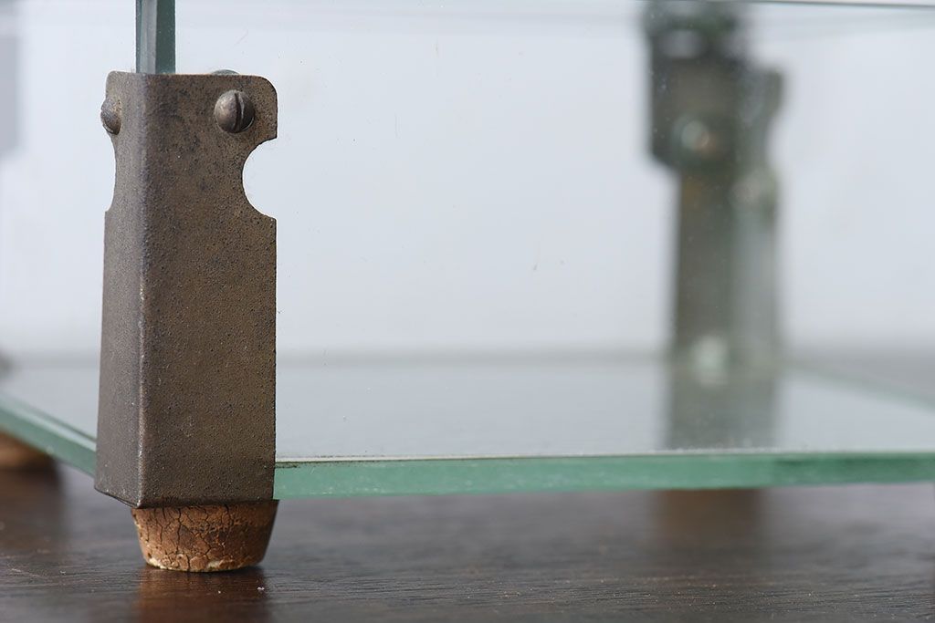 アンティーク雑貨　和製アンティーク　昭和レトロ　ガラス製小物入れ