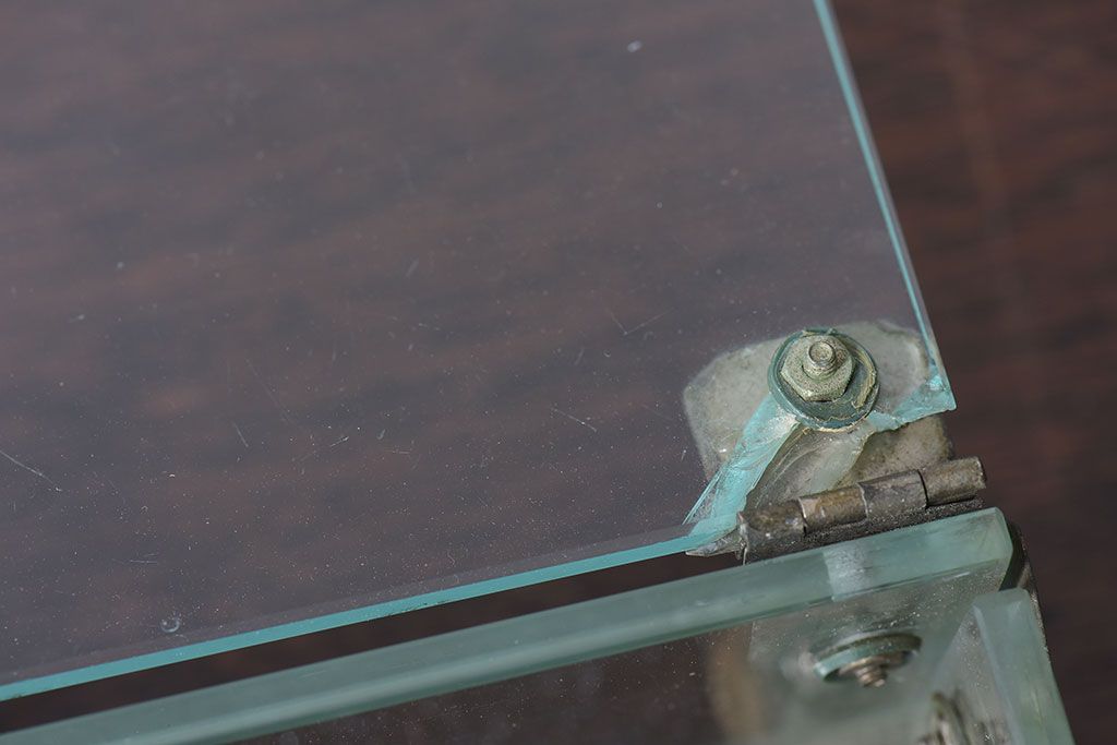 アンティーク雑貨　和製アンティーク　昭和レトロ　ガラス製小物入れ