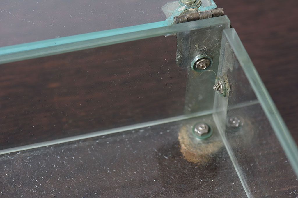 アンティーク雑貨　和製アンティーク　昭和レトロ　ガラス製小物入れ