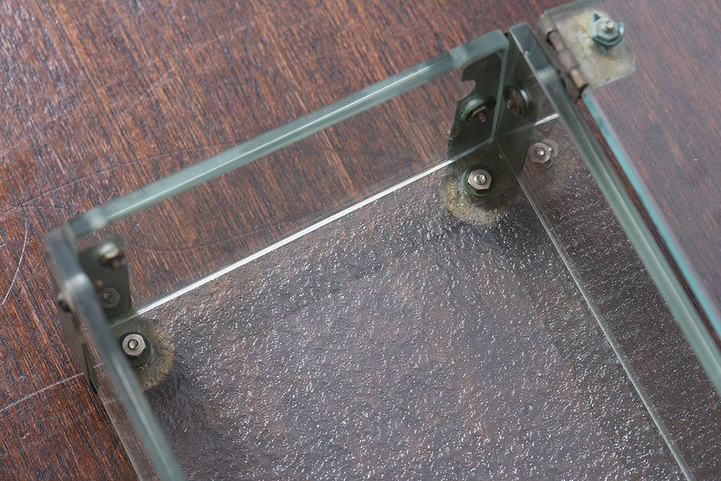 アンティーク雑貨　和製アンティーク　昭和レトロ　ガラス製小物入れ