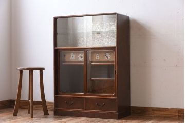 レトロ家具　昭和レトロなアンティーク茶箪笥