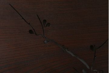 古民具・骨董　最高級品!透かし彫りが美しい欅一枚板の欄間