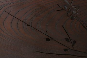 古民具・骨董　最高級品!透かし彫りが美しい欅一枚板の欄間