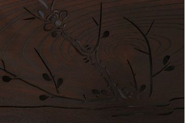 古民具・骨董　最高級品!透かし彫りが美しい欅一枚板の欄間