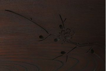 古民具・骨董　最高級品!透かし彫りが美しい欅一枚板の欄間