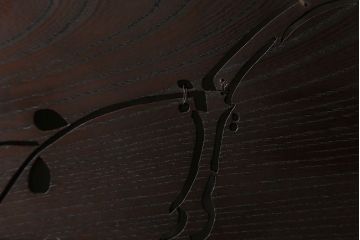 古民具・骨董　最高級品!透かし彫りが美しい欅一枚板の欄間