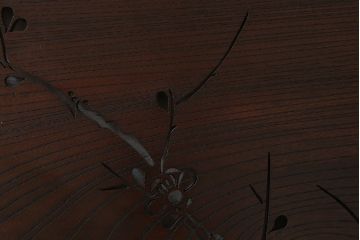 古民具・骨董　最高級品!透かし彫りが美しい欅一枚板の欄間