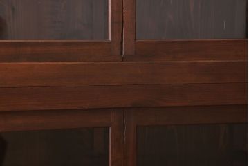 アンティーク家具　明治大正期　アンティーク　二段重ね関西収納棚