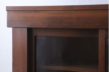 アンティーク家具　明治大正期　アンティーク　二段重ね関西収納棚