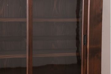 アンティーク家具　明治大正期　アンティーク　二段重ね関西収納棚