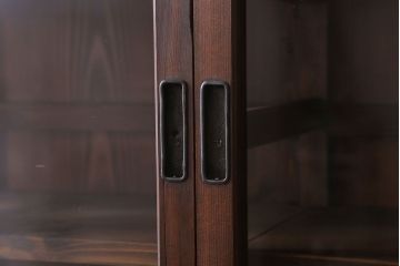 アンティーク家具　明治大正期　アンティーク　二段重ね関西収納棚