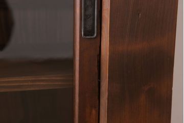 アンティーク家具　明治大正期　アンティーク　二段重ね関西収納棚