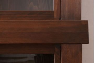 アンティーク家具　明治大正期　アンティーク　二段重ね関西収納棚