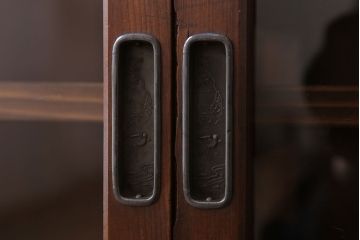 アンティーク家具　明治大正期　アンティーク　二段重ね関西収納棚