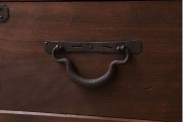 アンティーク家具　明治大正期　アンティーク　二段重ね関西収納棚