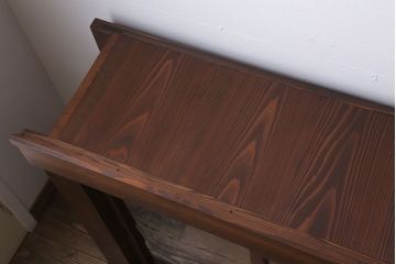 アンティーク家具　明治大正期　アンティーク　二段重ね関西収納棚