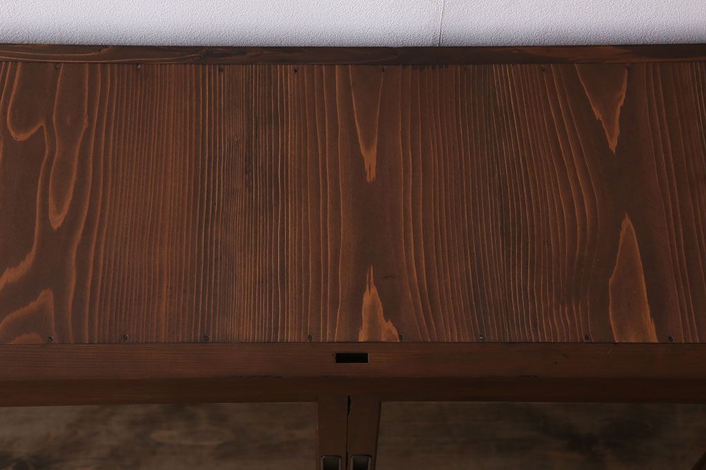 アンティーク家具　明治大正期　アンティーク　二段重ね関西収納棚