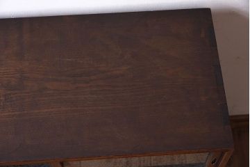 アンティーク家具　前面桑材!和製アンティークの上品な茶箪笥