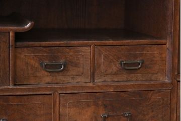 アンティーク家具　前面桑材!和製アンティークの上品な茶箪笥