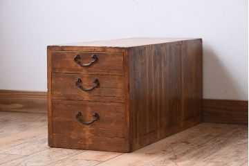 アンティーク家具　総桐材のアンティーク小引き出し