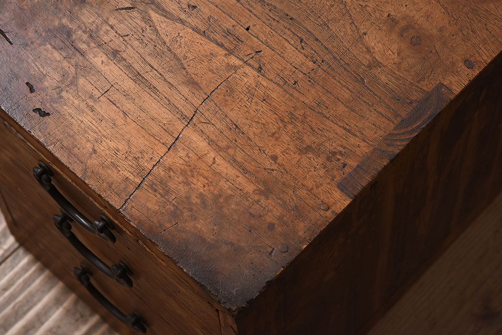 アンティーク家具　総桐材のアンティーク小引き出し