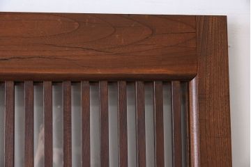 大正昭和期　古民具・骨董　総欅材　ガラス入り!アンティーク蔵戸(玄関戸)