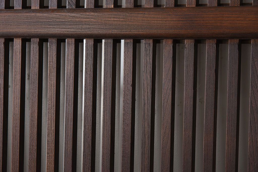 大正昭和期　古民具・骨董　総欅材　ガラス入り!アンティーク蔵戸(玄関戸)