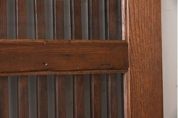 大正昭和期　古民具・骨董　総欅材　ガラス入り!アンティーク蔵戸(玄関戸)