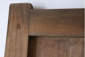 明治〜大正期　アンティーク　両開き　特大　総欅材!古い御屋敷の門扉一対(玄関戸)