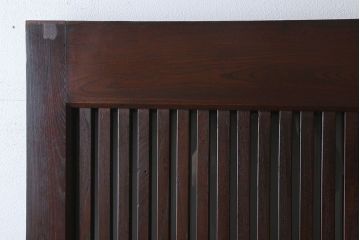 古民具・骨董　総欅材　ガラス入り!アンティーク蔵戸(玄関戸)