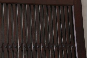 古民具・骨董　総欅材　ガラス入り!アンティーク蔵戸(玄関戸)