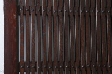 古民具・骨董　総欅材　ガラス入り!アンティーク蔵戸(玄関戸)