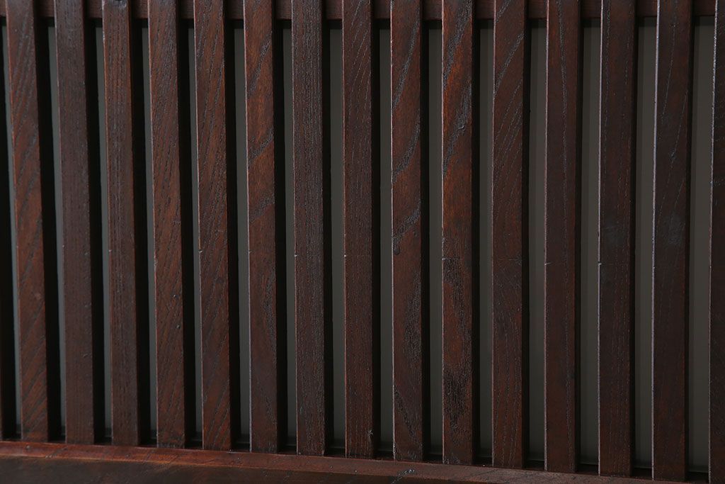 古民具・骨董　総欅材　ガラス入り!アンティーク蔵戸(玄関戸)