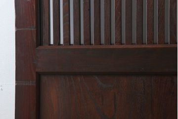古民具・骨董　総欅材　ガラス入り!アンティーク蔵戸(玄関戸)