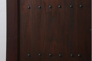 古民具・骨董　総欅材　ガラス入り!アンティーク蔵戸(玄関戸)
