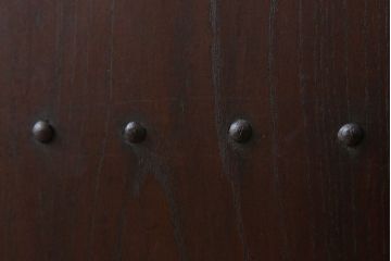 古民具・骨董　総欅材　ガラス入り!アンティーク蔵戸(玄関戸)