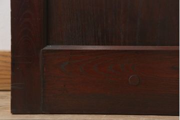 古民具・骨董　総欅材　ガラス入り!アンティーク蔵戸(玄関戸)