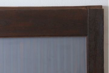 古民具・骨董　総欅材　ガラス入り!アンティーク蔵戸(玄関戸)