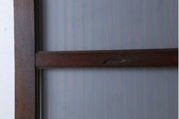 古民具・骨董　総欅材　ガラス入り!アンティーク蔵戸(玄関戸)