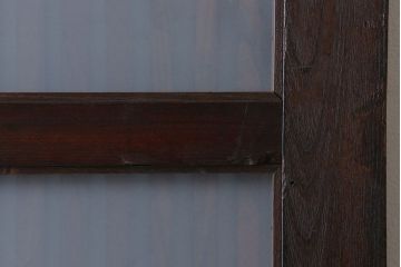 古民具・骨董　総欅材　ガラス入り!アンティーク蔵戸(玄関戸)