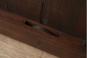 古民具・骨董　総欅材　ガラス入り!アンティーク蔵戸(玄関戸)