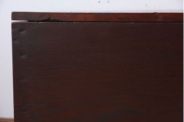 アンティーク雑貨　明治大正期　古い松材の大きなアンティーク収納箱(木箱)